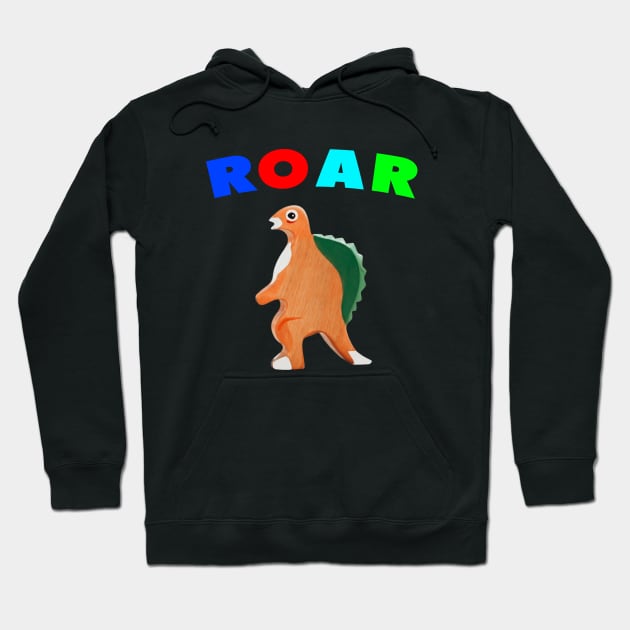 Cute Dinosaur Backtoschool Quote colors variation Hoodie by Dolta